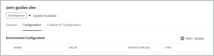 Adding new variable to the cloud manager