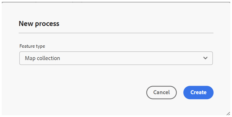 Map collection feature for the migration task
