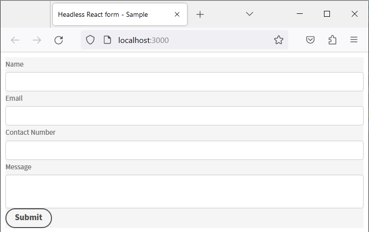 Replace the sample Headless adaptive form JSON with the custom Headless adaptive form JSON