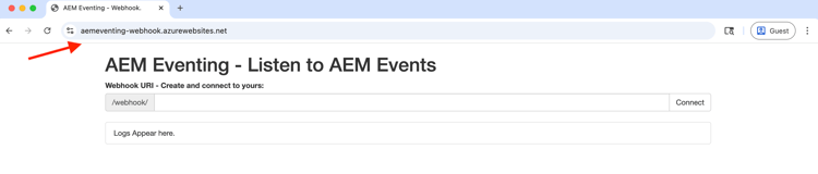 Adobe provided sample webhook