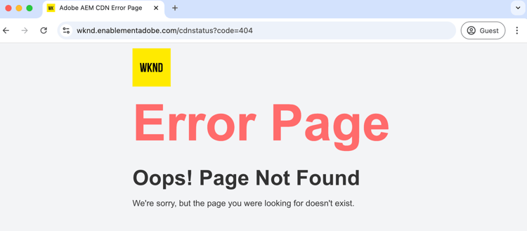 WKND - CDN Error Page