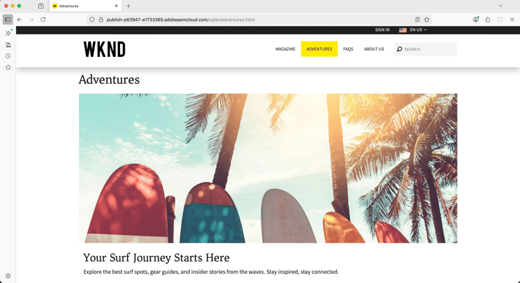 Adventures - Surfing Hero