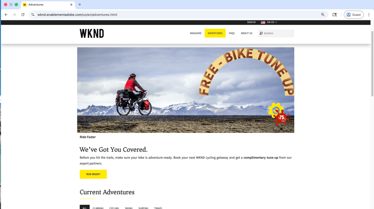 Adventures - Free Bike Tune Up Hero