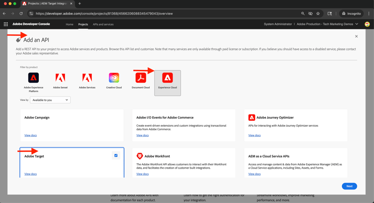 Configure API