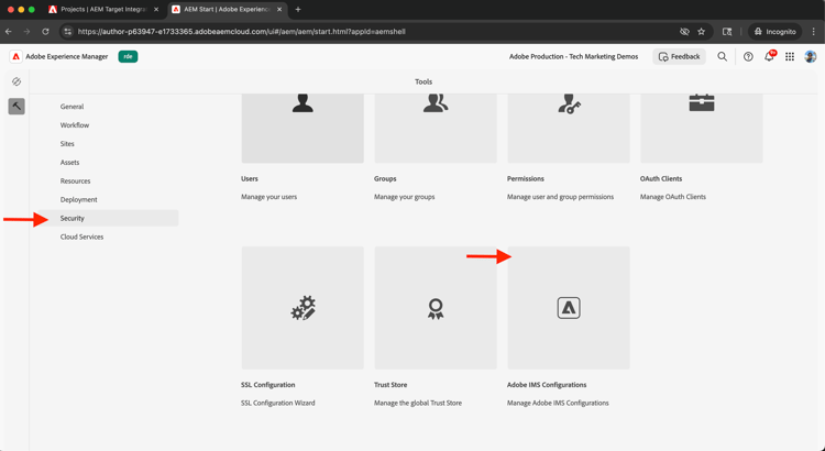 Adobe IMS Configurations