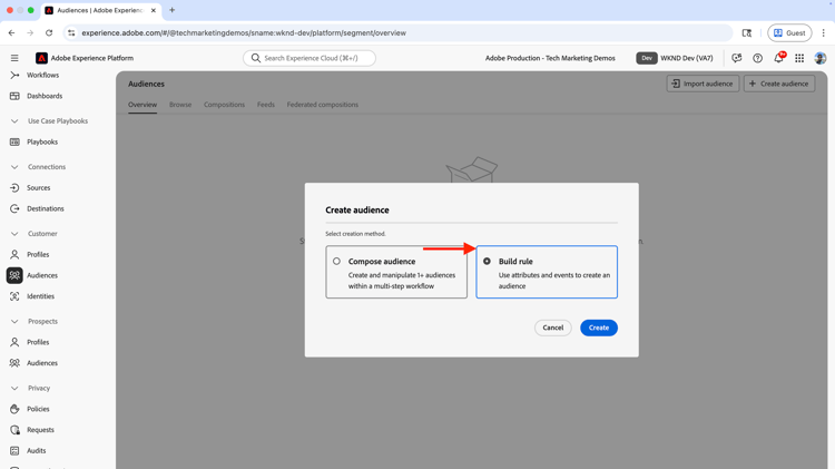 Create Audience