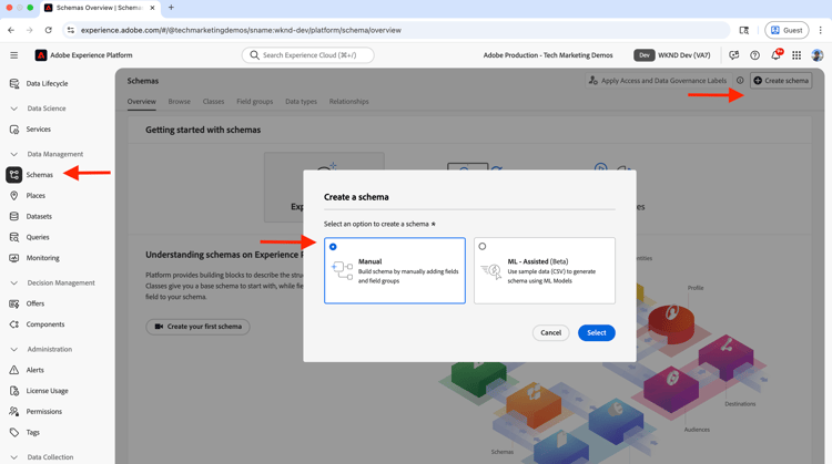 Create Schema