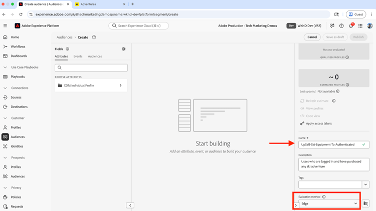 Create Audience