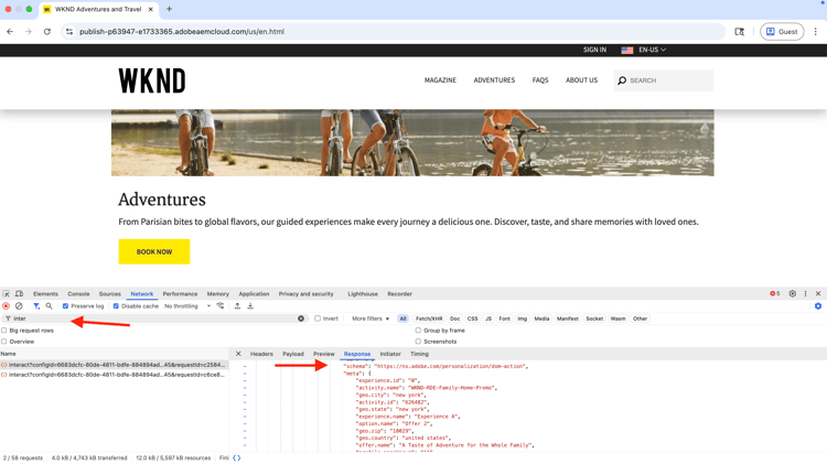 Web SDK Response