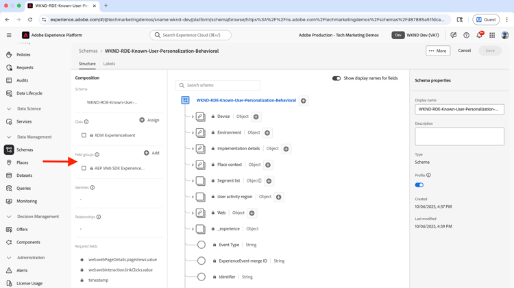 Update Schema