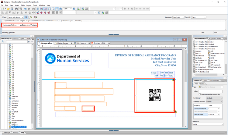 qrcode-xdp-template