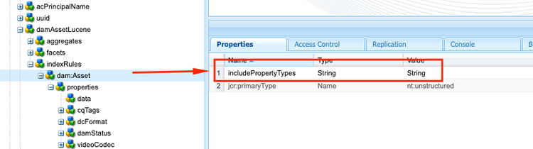 IncludePropertyTypes property