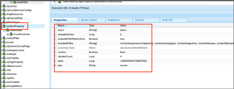 Absense of queryPaths property