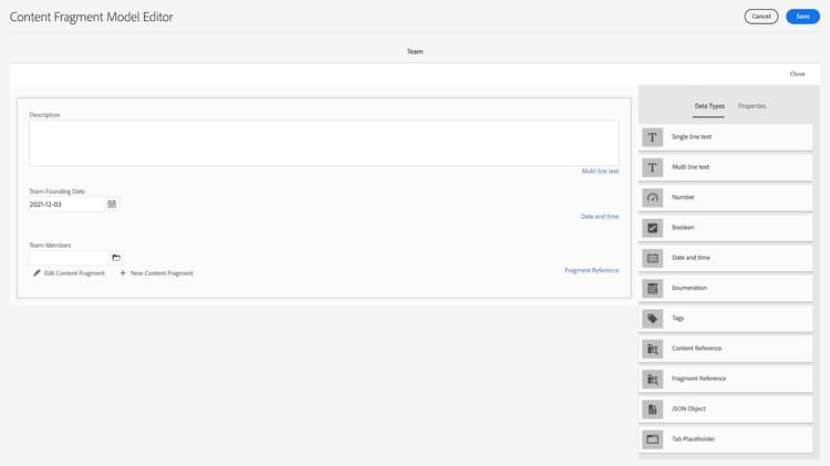 Fragment reference options