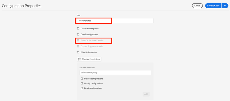 Configuration Properties