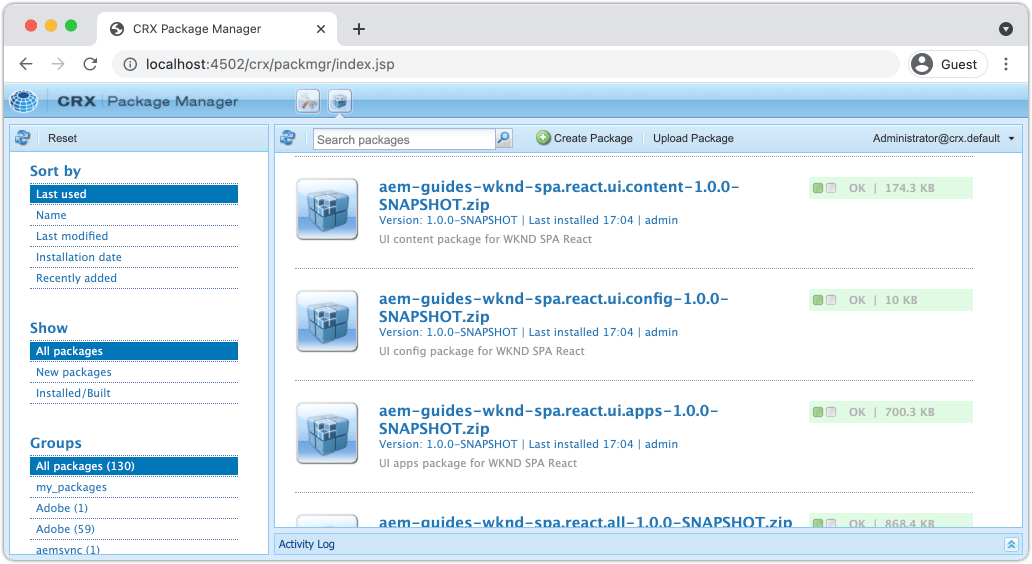Create Project Getting Started with the AEM SPA Editor and React