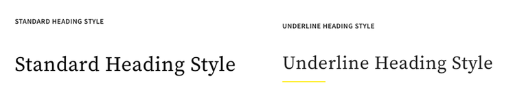 Underline Style - Title Component
