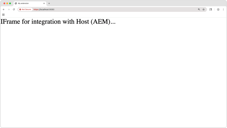Extension is accessible
