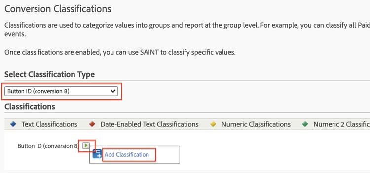 Conversion Classification Type