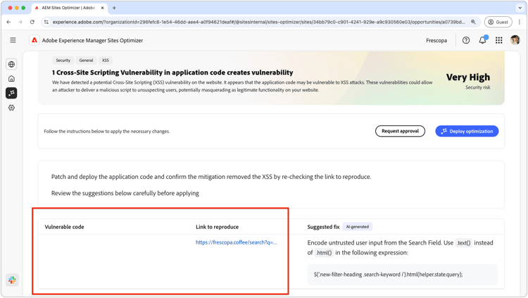 Auto-identify Cross-site opportunity
