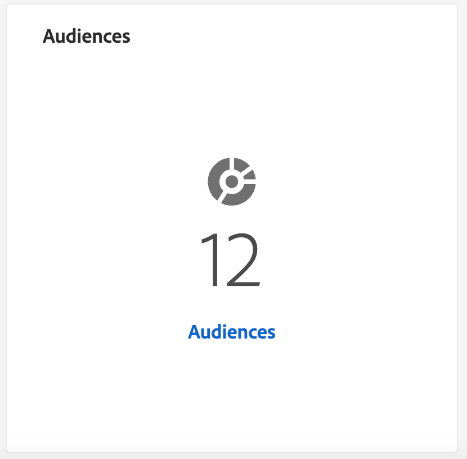 The Audiences widget.