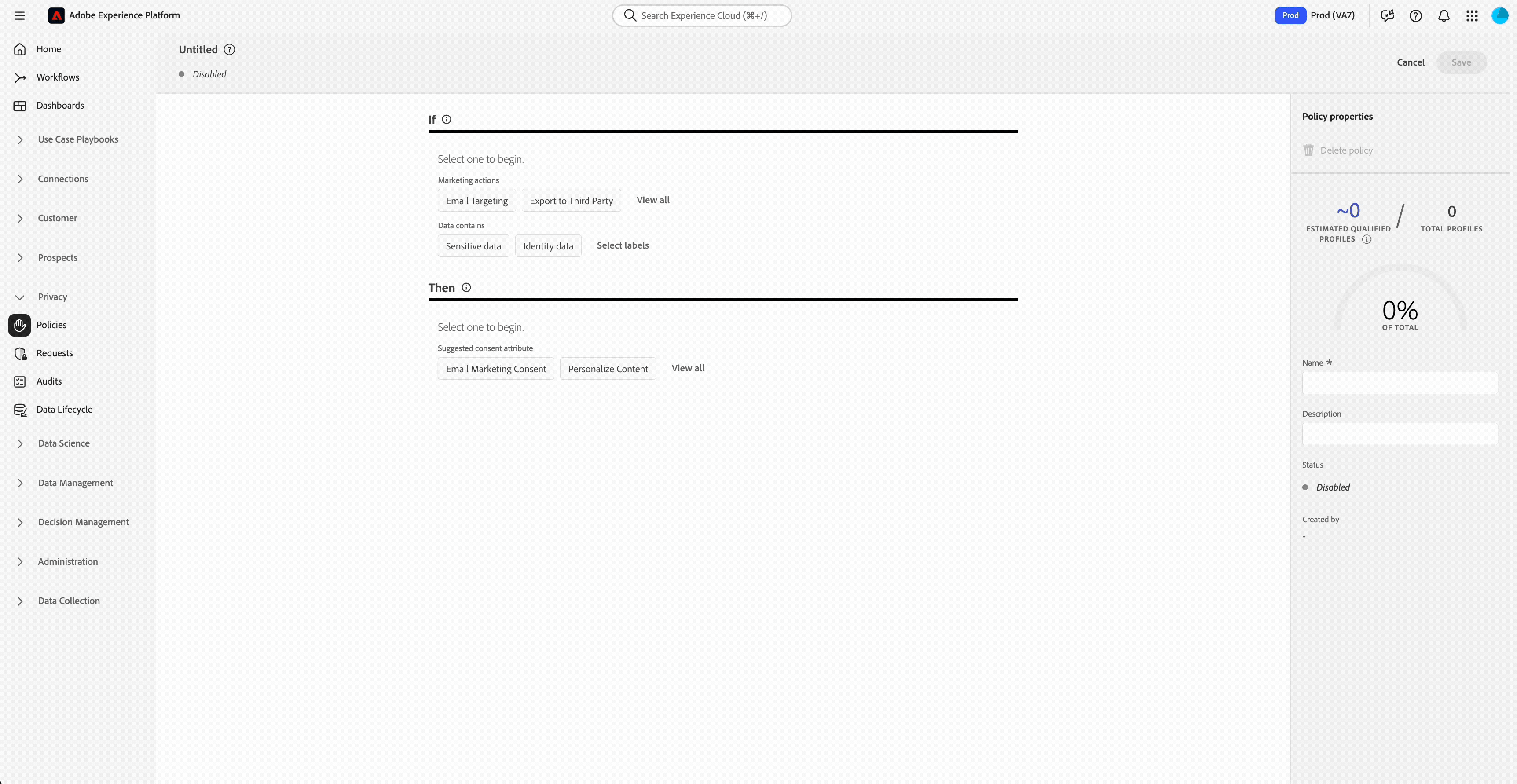 The click path to navigate through the advanced schema search.