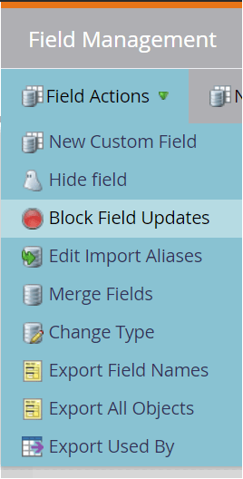 Block Field Updates