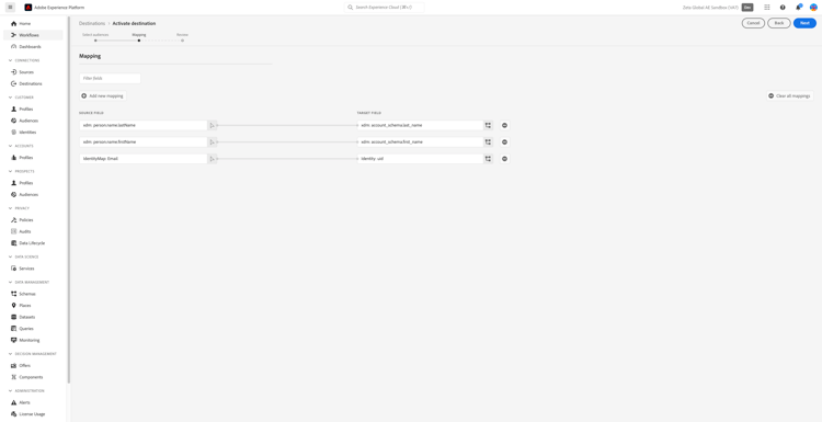 Identity mapping