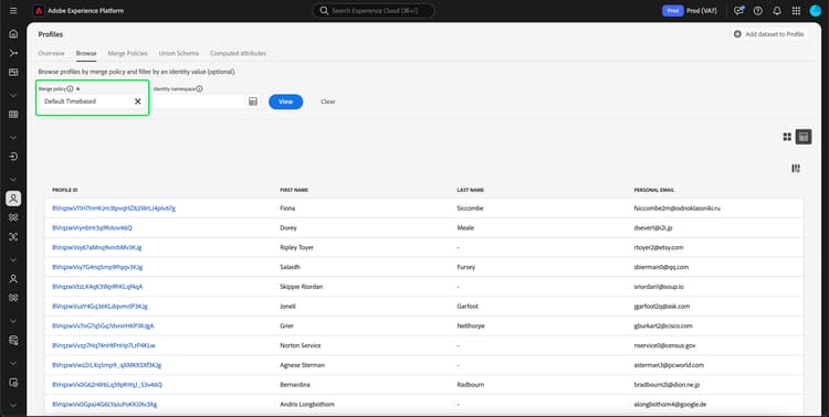 The Merge policy selector is highlighted.