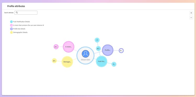 The graph view for the profile is displayed, showing the various nodes that make up the profile.