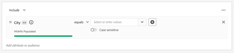 The attribute with the summary data is displayed.