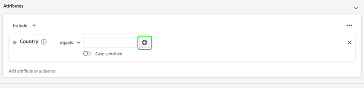The plus icon is highlighted, showing the button that you can select to access the bulk upload popover.