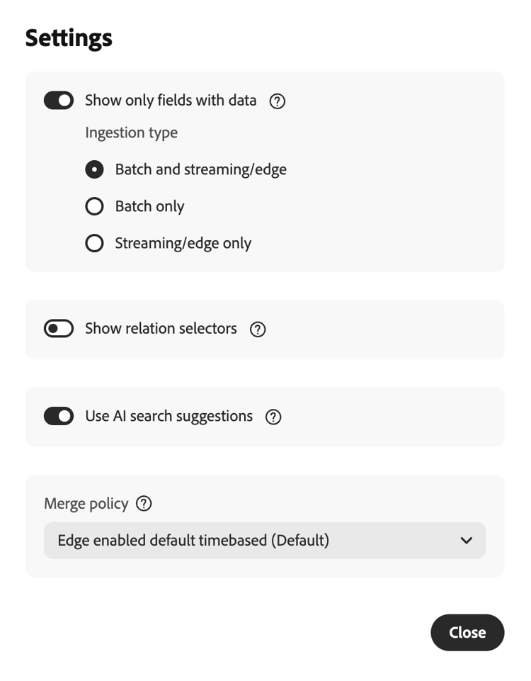 The available settings for Audience Builder are highlighted.