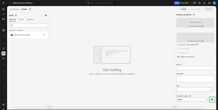 The Segment Builder UI is displayed.