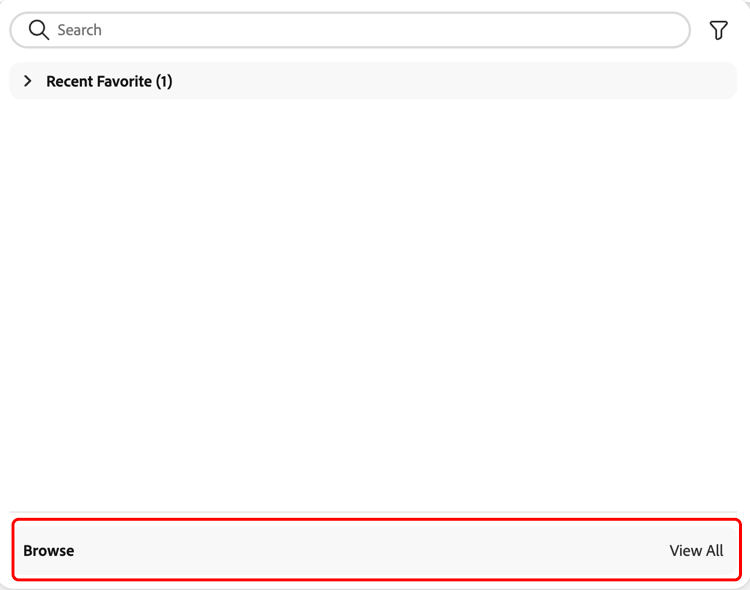The View all button is highlighted within the Discovery Panel.