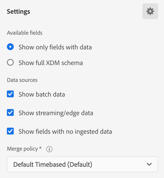 The settings area is displayed within Segment Builder.