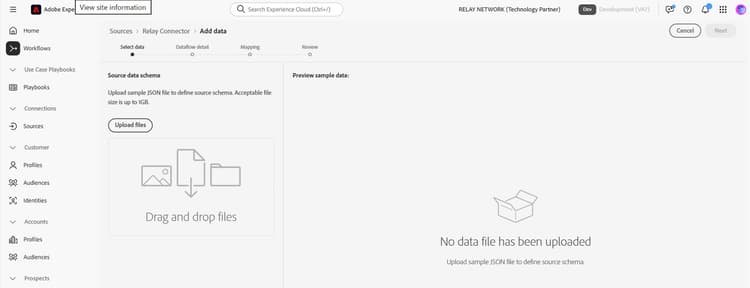 The select data interface