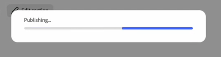 GenStudio publishing modal