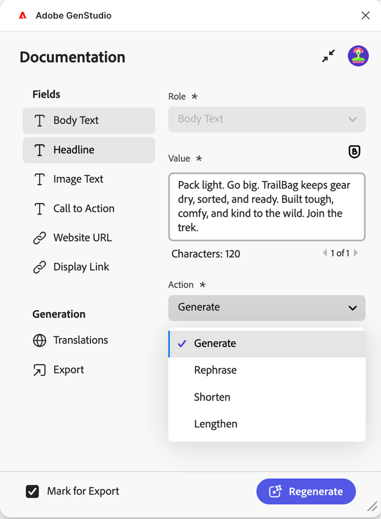 Plugin Actions options
