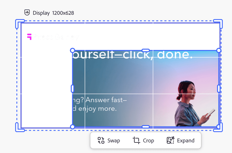 An image layer showing the Expand pane
