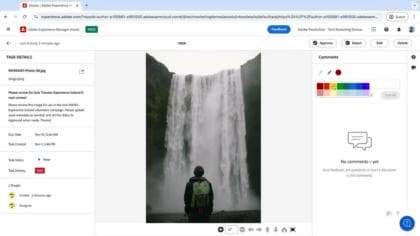 Lightweight review and approval in Adobe GenStudio