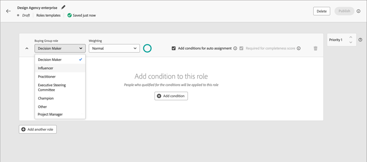 Buying group roles list