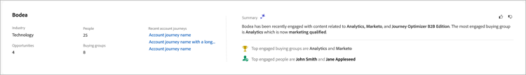 Buying group account overview