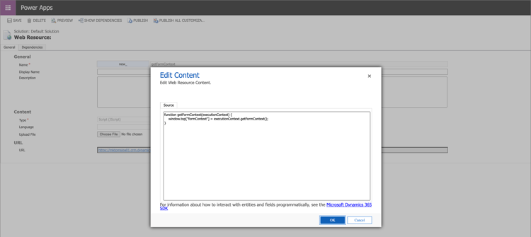 Add the web reource function