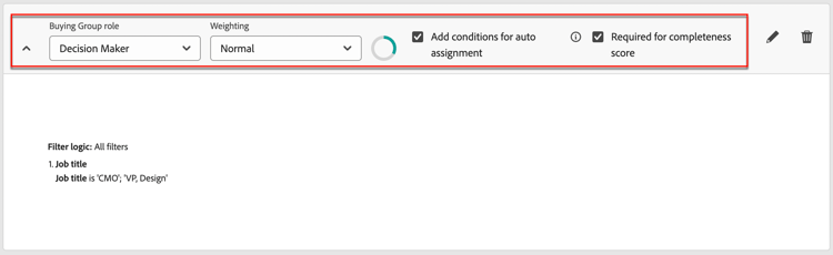 Change buying group role properties