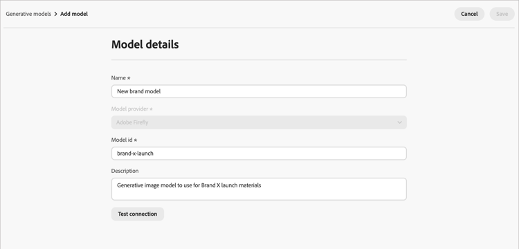 Add Model - generative models