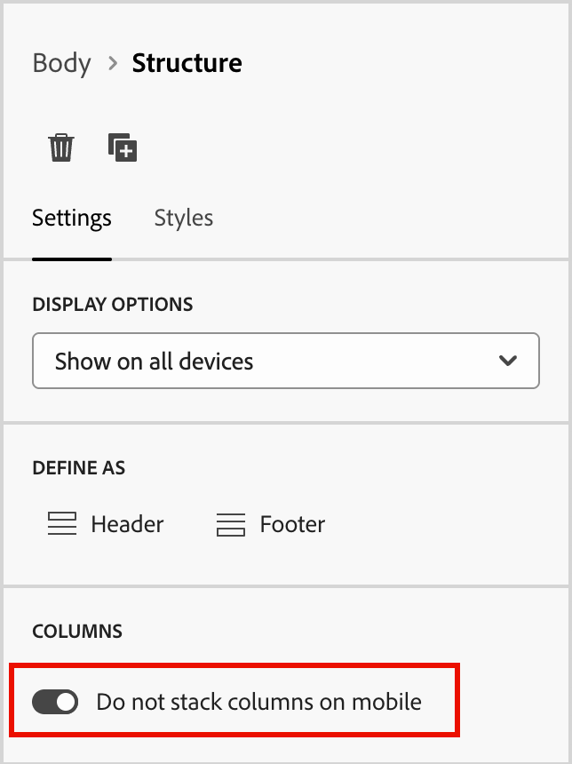 Do not stack columns on mobile