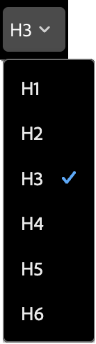 Set heading tool