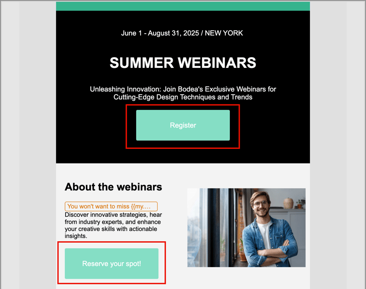 Custom CSS applied to content