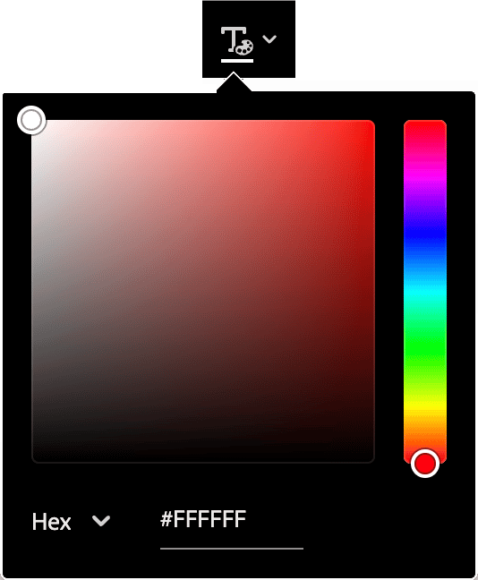 Font color tool